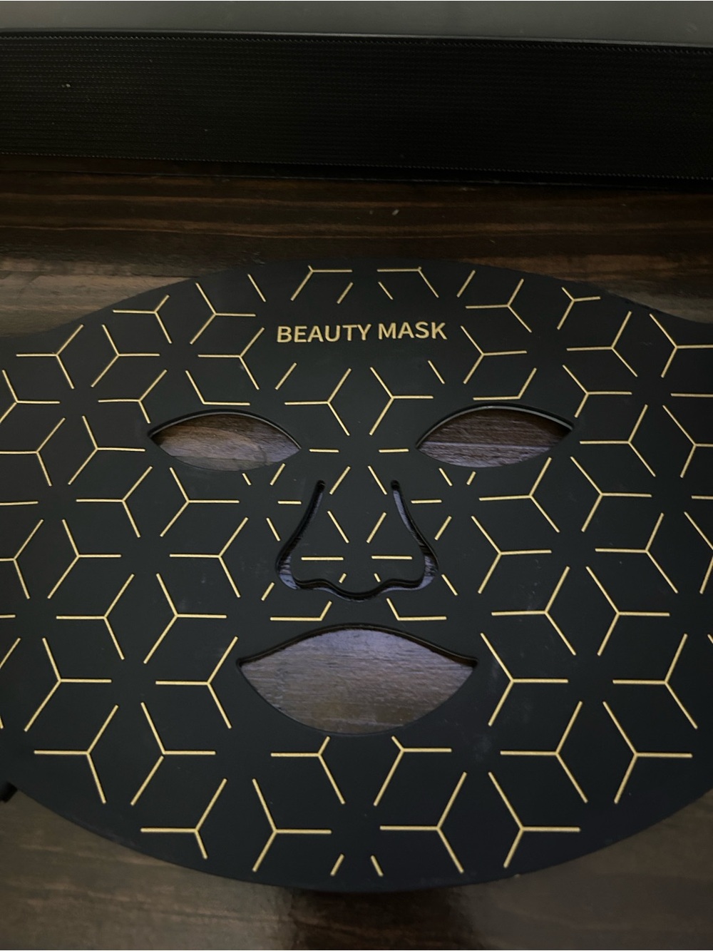 Beauty Mask LED Facial Mask in Black and Gold